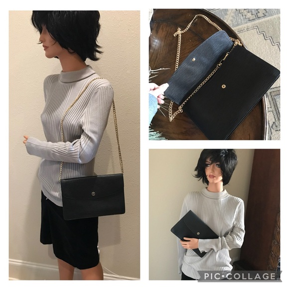 Beautiful Louis Vuitton Vintage Black Epi Montaigne 27 Clutch - Picture 3 of 17